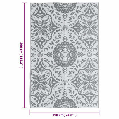 Outdoor Carpet ARAKIL Light Grey 190x290 cm PP