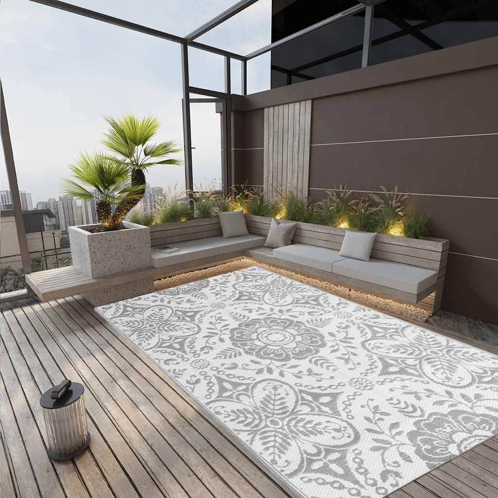 Outdoor Carpet ARAKIL Light Grey 190x290 cm PP