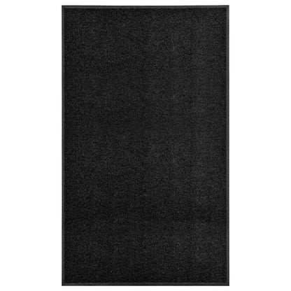 Doormat Washable Black 90x150 cm