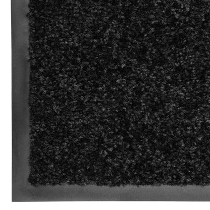 Doormat Washable Black 120x180 cm