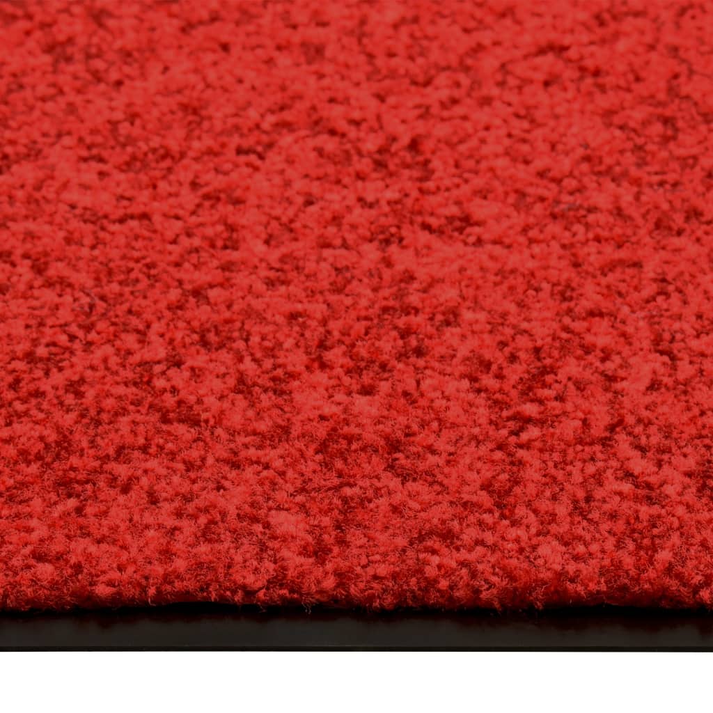 Doormat Washable Red 90x120 cm