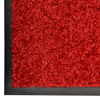 Doormat Washable Red 90x120 cm
