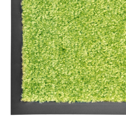 Doormat Washable Green 90x120 cm