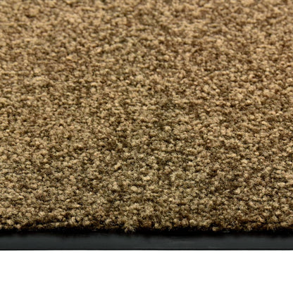Doormat Washable Brown 90x150 cm