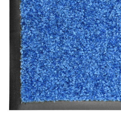 Doormat Washable Blue 40x60 cm