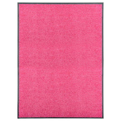 323448 vidaXL Doormat Washable Pink 90x120 cm