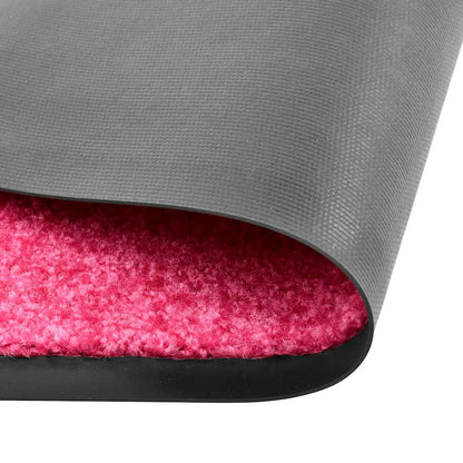 323448 vidaXL Doormat Washable Pink 90x120 cm