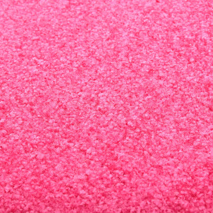 323448 vidaXL Doormat Washable Pink 90x120 cm