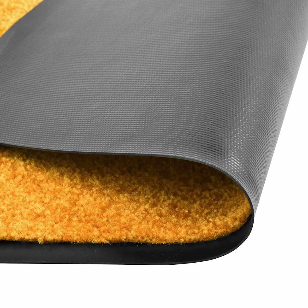 323455 vidaXL Doormat Washable Orange 90x150 cm