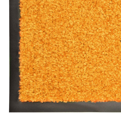 323456 vidaXL Doormat Washable Orange 120x180 cm