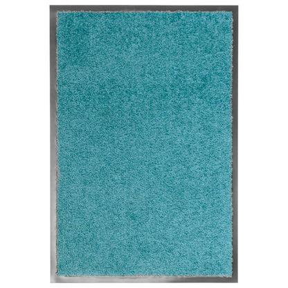 Doormat Washable Cyan 40x60 cm
