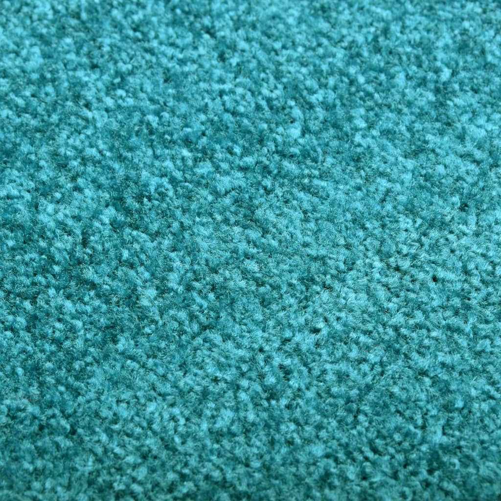 Doormat Washable Cyan 90x120 cm