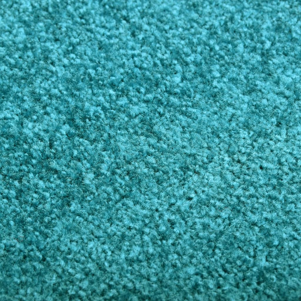 Doormat Washable Cyan 90x150 cm