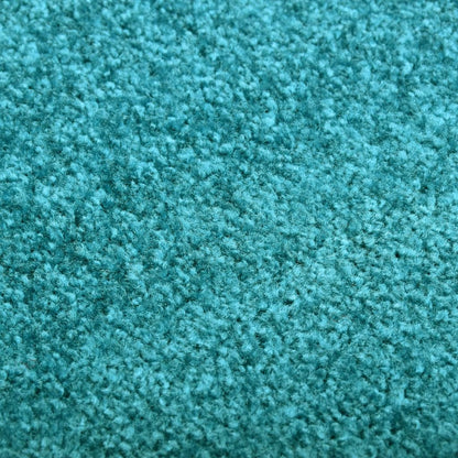 Doormat Washable Cyan 90x150 cm