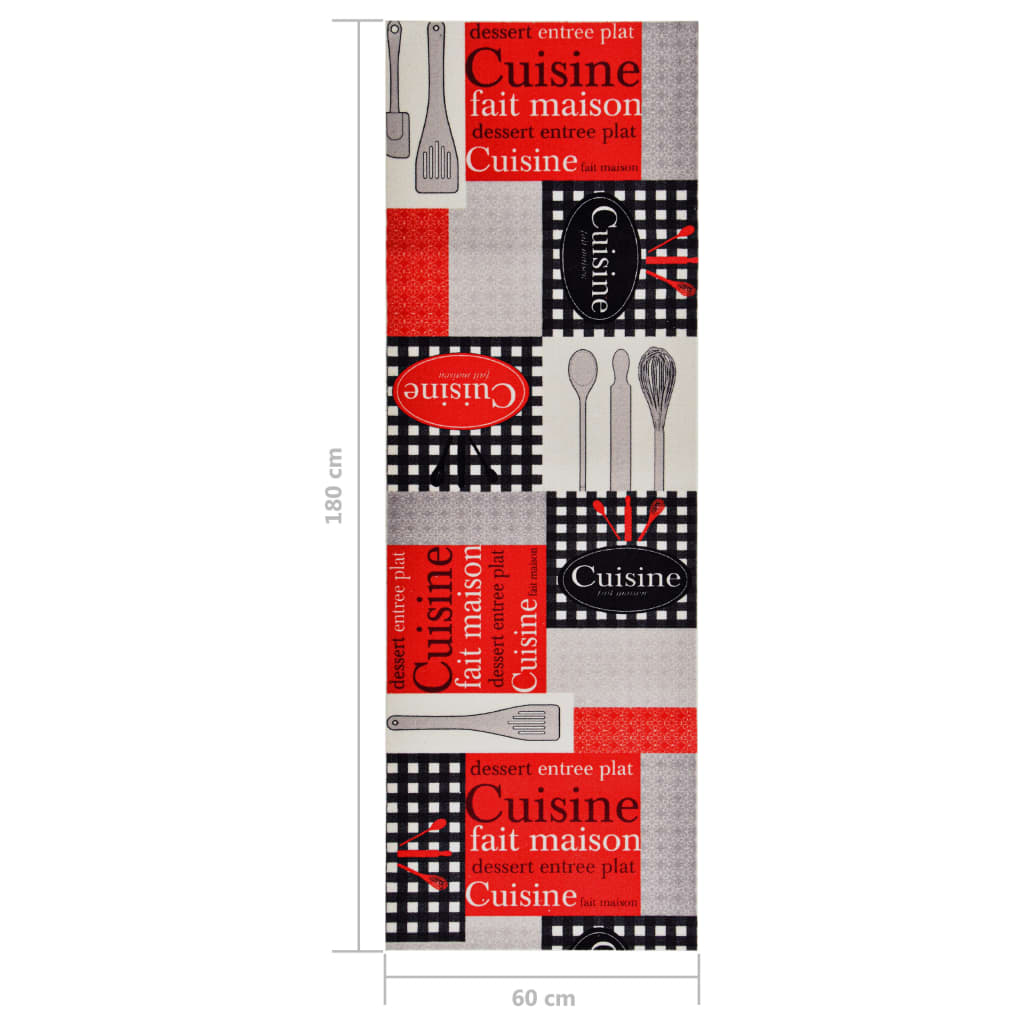 Kitchen Floor Mat Washable Cuisine 60x180 cm