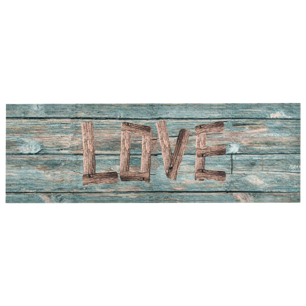 Kitchen Floor Mat Washable Love 45x150 cm