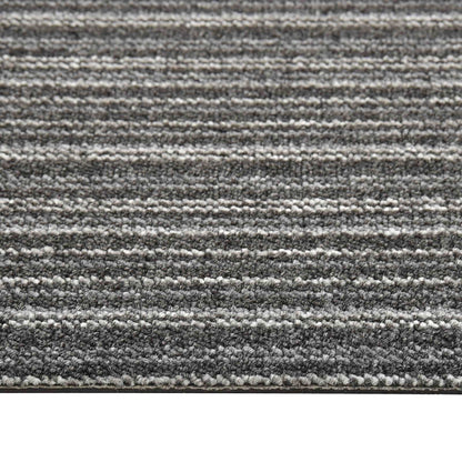 Carpet 20 pcs Striped Anthracite 50 x 50 cm 100% Polypropylene