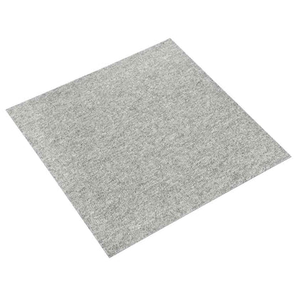 Carpet 20 pcs Light Grey 50 x 50 cm 100% Polypropylene