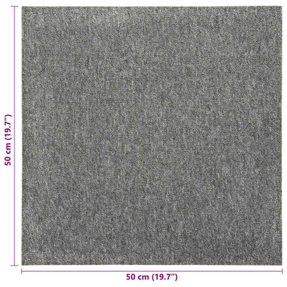 Carpet 20 pcs Grey 50 x 50 cm 100% Polypropylene