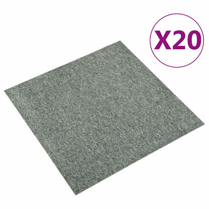Carpet 20 pcs Green 50 x 50 cm 100% Polypropylene