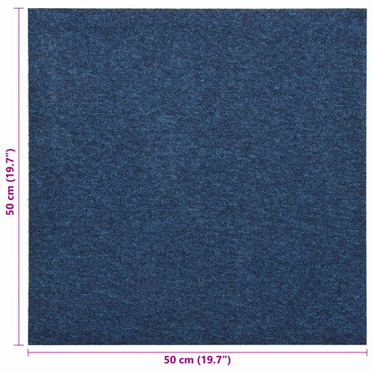 Carpet 20 pcs Dark Blue 50 x 50 cm 100% Polypropylene