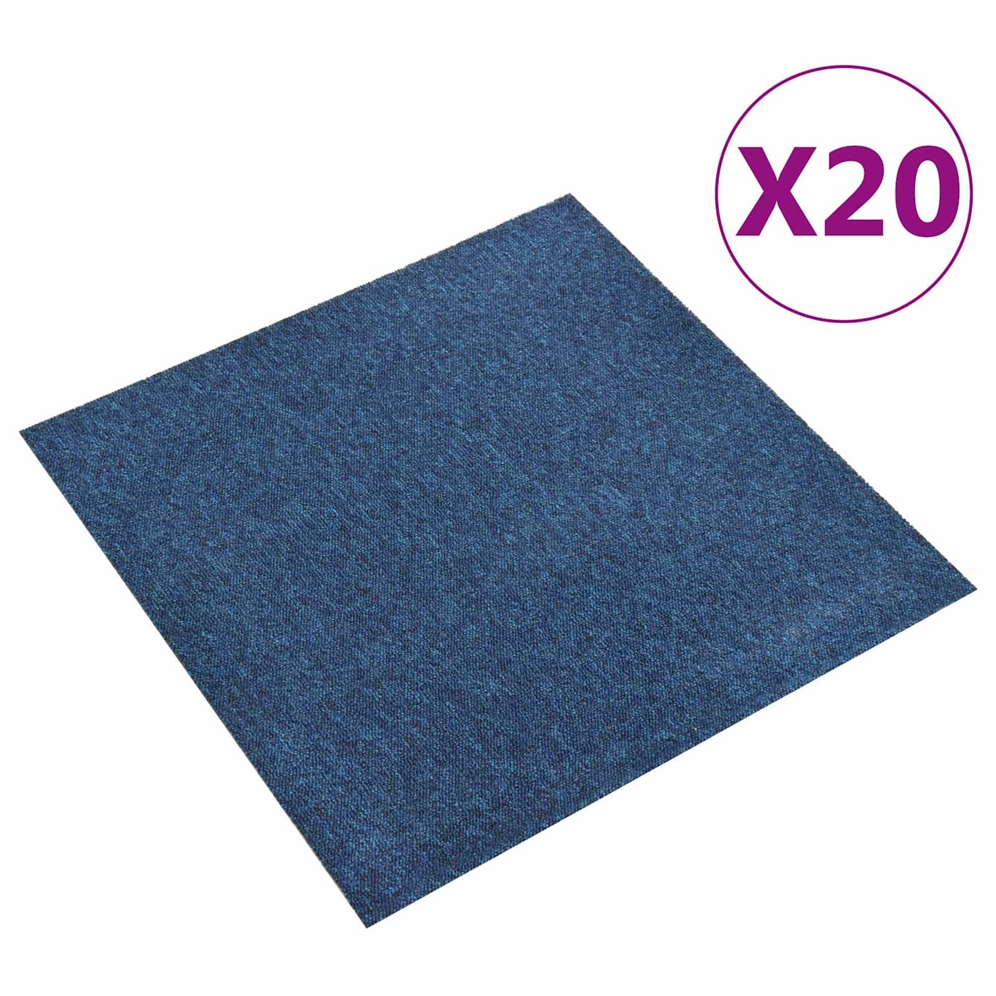 Carpet 20 pcs Dark Blue 50 x 50 cm 100% Polypropylene