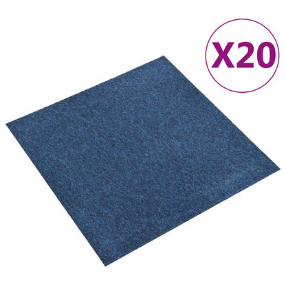 Carpet 20 pcs Dark Blue 50 x 50 cm 100% Polypropylene