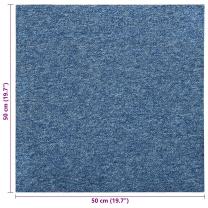 Carpet 20 pcs Blue 50 x 50 cm 100% Polypropylene