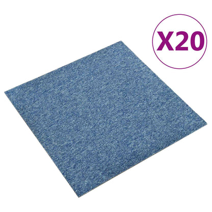 Carpet 20 pcs Blue 50 x 50 cm 100% Polypropylene