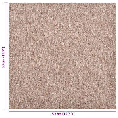 Carpet 20 pcs Beige 50 x 50 cm 100% Polypropylene