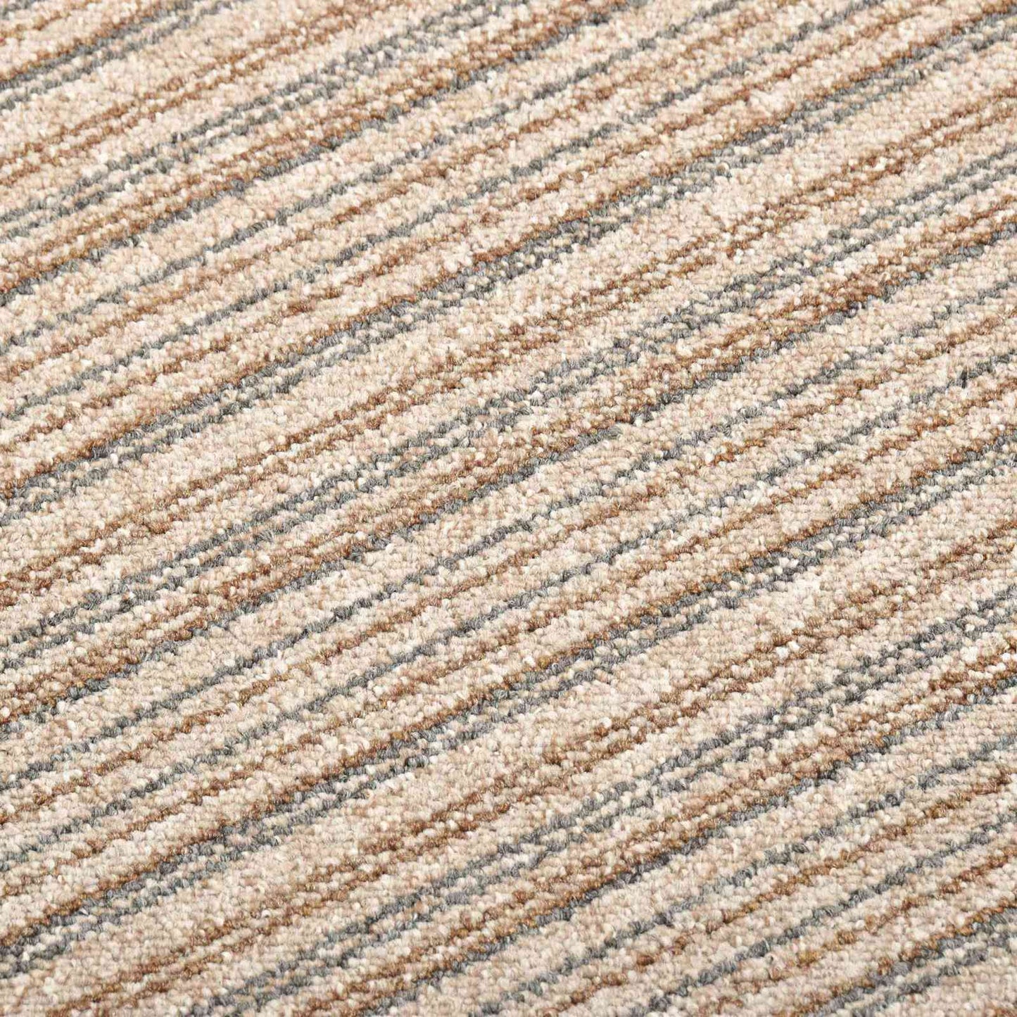 Carpet 20 pcs Striped Beige 50 x 50 cm 100% Polypropylene
