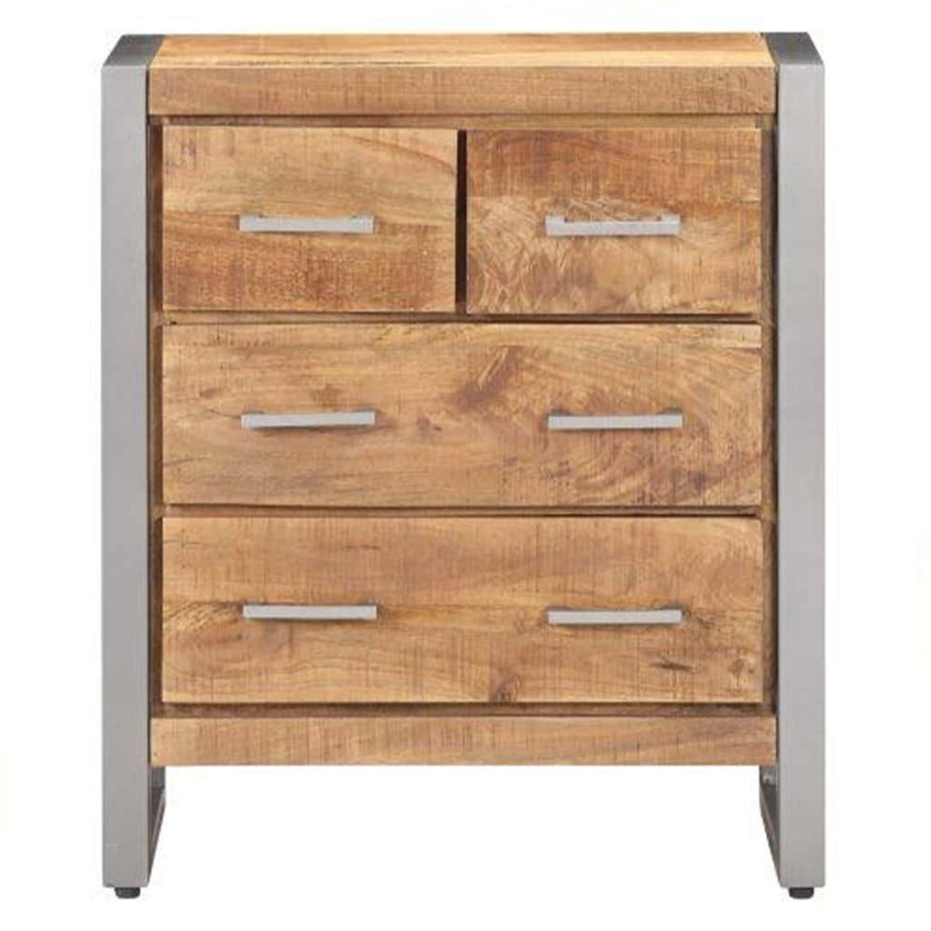 Sideboard | Natural wood, grey | Rough mango wood, iron | 60x35x70 cm