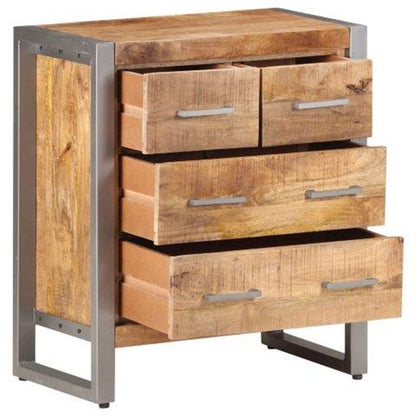 323485 vidaXL Sideboard 60x35x70 cm Rough Mango Wood