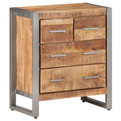 323485 vidaXL Sideboard 60x35x70 cm Rough Mango Wood