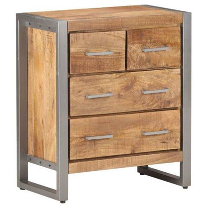 323485 vidaXL Sideboard 60x35x70 cm Rough Mango Wood