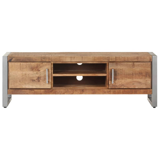 TV Cabinet 120x30x40 cm Rough Mango Wood