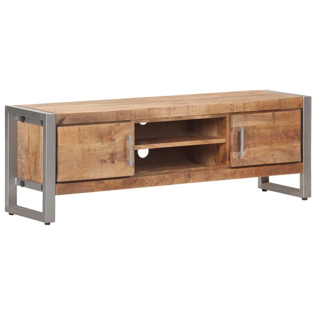 323486 vidaXL TV Cabinet 120x30x40 cm Rough Mango Wood