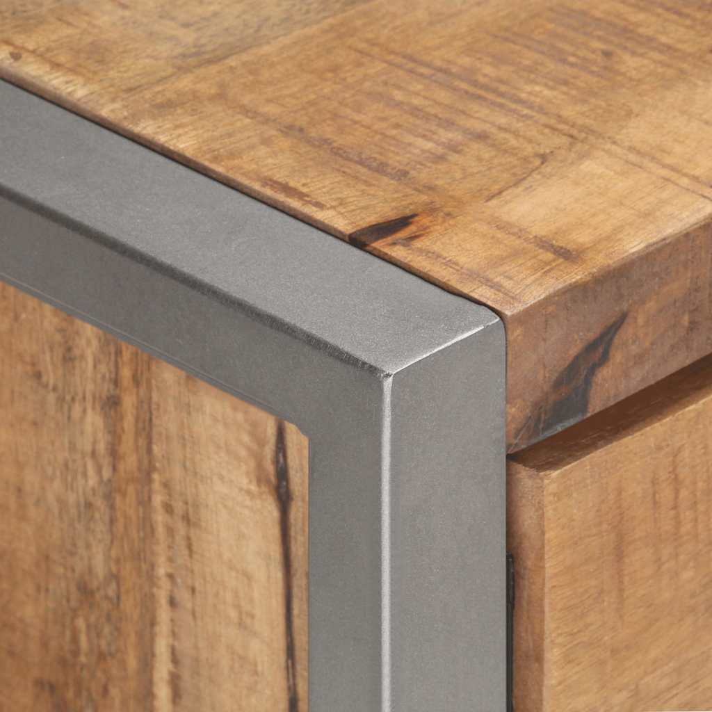 323486 vidaXL TV Cabinet 120x30x40 cm Rough Mango Wood