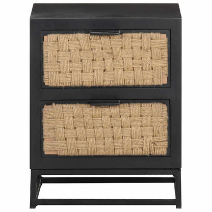 323494 vidaXL Bedside Cabinet 40x30x50 cm Solid Mango Wood