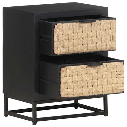 323494 vidaXL Bedside Cabinet 40x30x50 cm Solid Mango Wood
