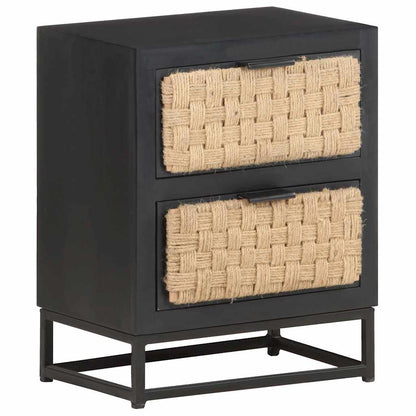 323494 vidaXL Bedside Cabinet 40x30x50 cm Solid Mango Wood