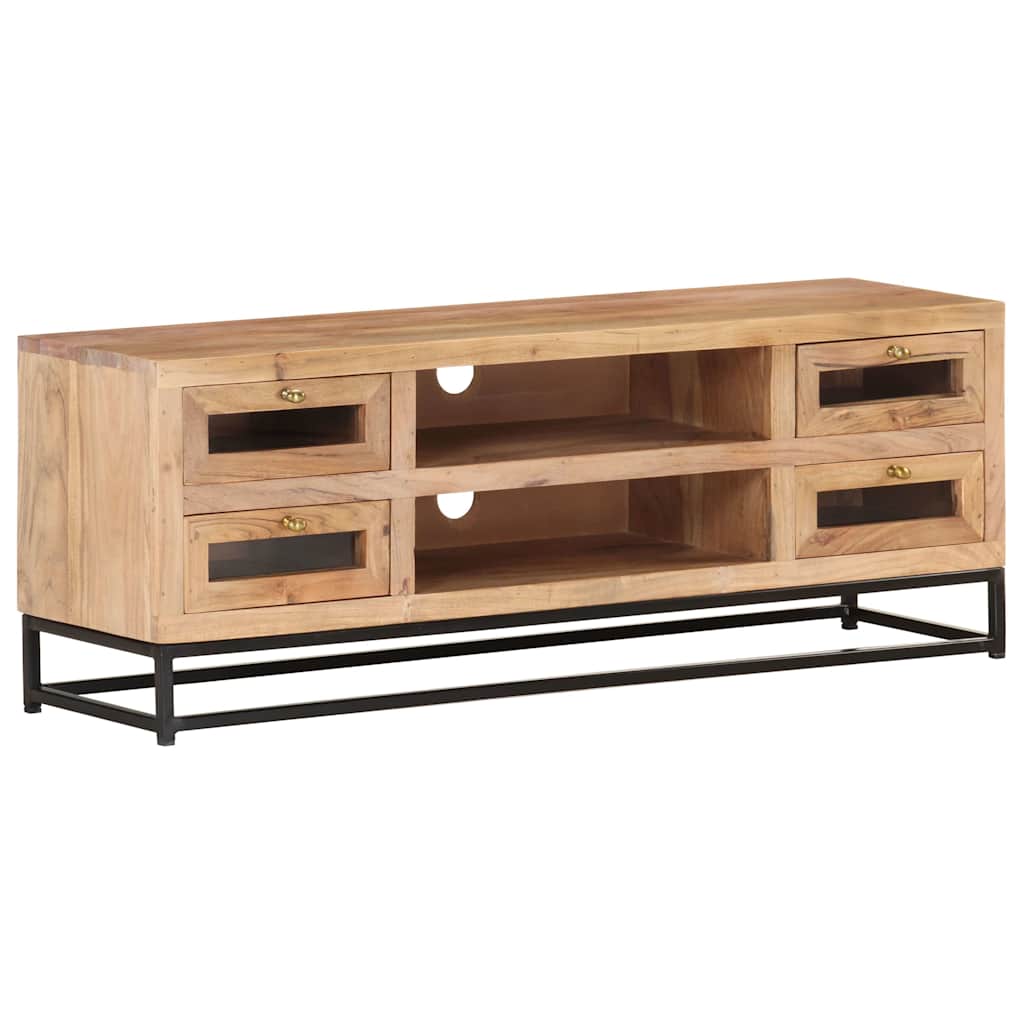 323503 vidaXL TV Cabinet 110x30x40 cm Solid Acacia Wood