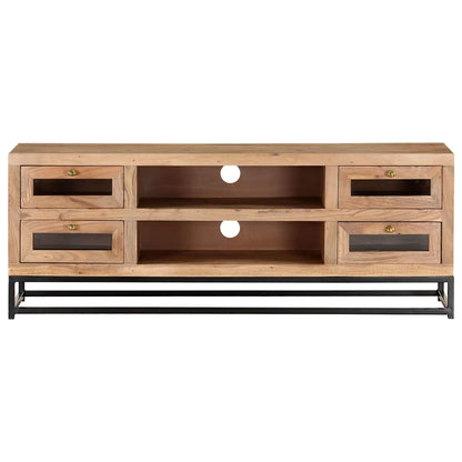 323503 vidaXL TV Cabinet 110x30x40 cm Solid Acacia Wood