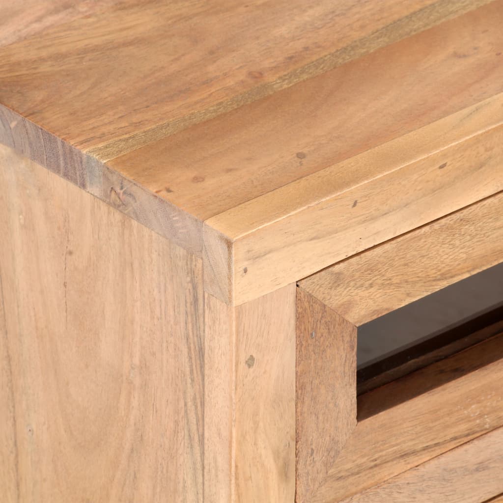 323503 vidaXL TV Cabinet 110x30x40 cm Solid Acacia Wood
