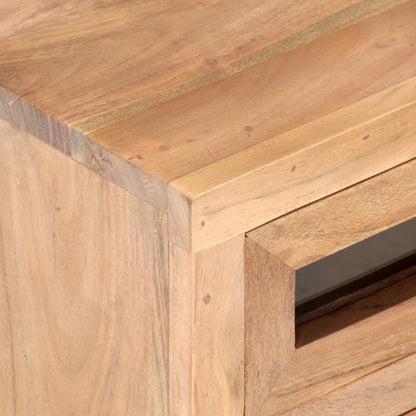 323503 vidaXL TV Cabinet 110x30x40 cm Solid Acacia Wood