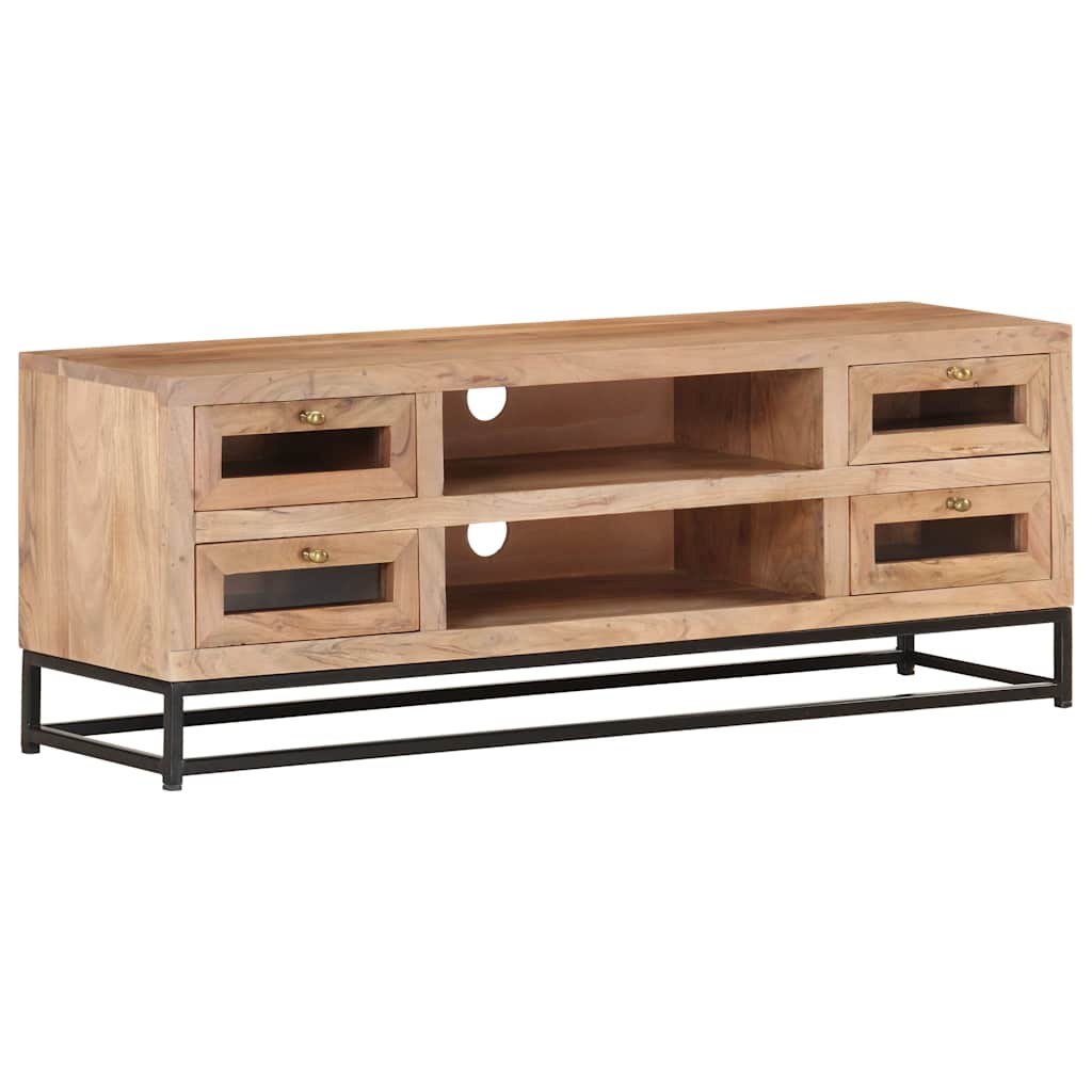 323503 vidaXL TV Cabinet 110x30x40 cm Solid Acacia Wood