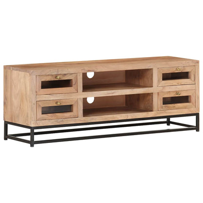 323503 vidaXL TV Cabinet 110x30x40 cm Solid Acacia Wood