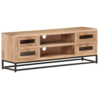 323503 vidaXL TV Cabinet 110x30x40 cm Solid Acacia Wood