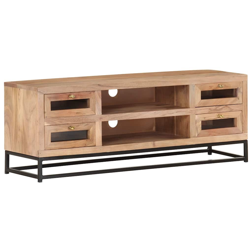 323503 vidaXL TV Cabinet 110x30x40 cm Solid Acacia Wood