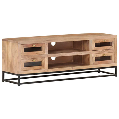 323503 vidaXL TV Cabinet 110x30x40 cm Solid Acacia Wood